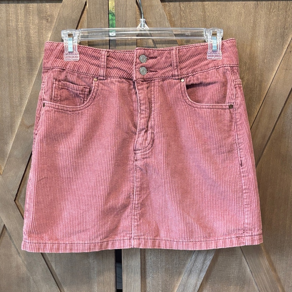 PacSun Dusty Rose Corduroy Mini Skirt